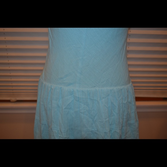 EUC Hype Baby Blue Tank Top Faux Wrap Dress - Picture 3 of 8